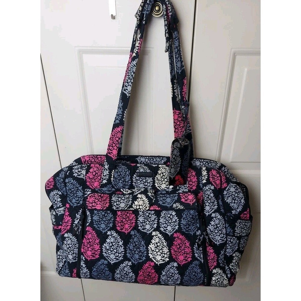 Retired Vera Bradley Get Carried Away Northern Lights Floral Diaper Bag/Tote Bag